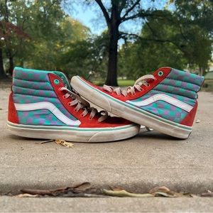 Fun colored Sk8-Hi Vans SIZE 8.5